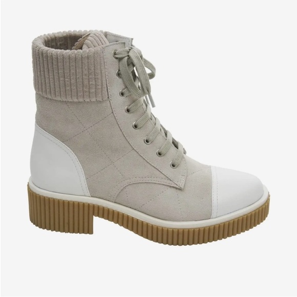 VANELI Mage Lace Up Suede Leather Lace Up Combat Boot - Picture 4 of 14